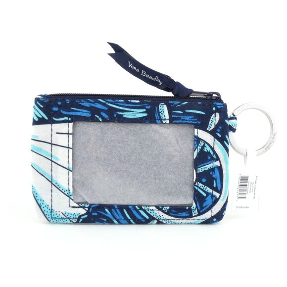 Vera Bradley Shore Enough Cotton Zip Id Case NWT - Picture 2 of 2